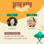 The After Work Hangout S2E1 podcast with host Crystal Lee and guest Chris Pollitt.